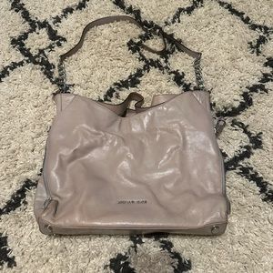 Used Michael Kors gray shoulder or crossbody bag.